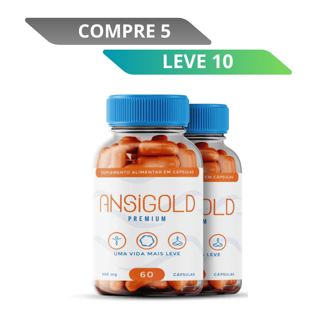 Ansigold 60 Cápsulas - Mais Equilibrio e Tranquilidade No Dia a Dia