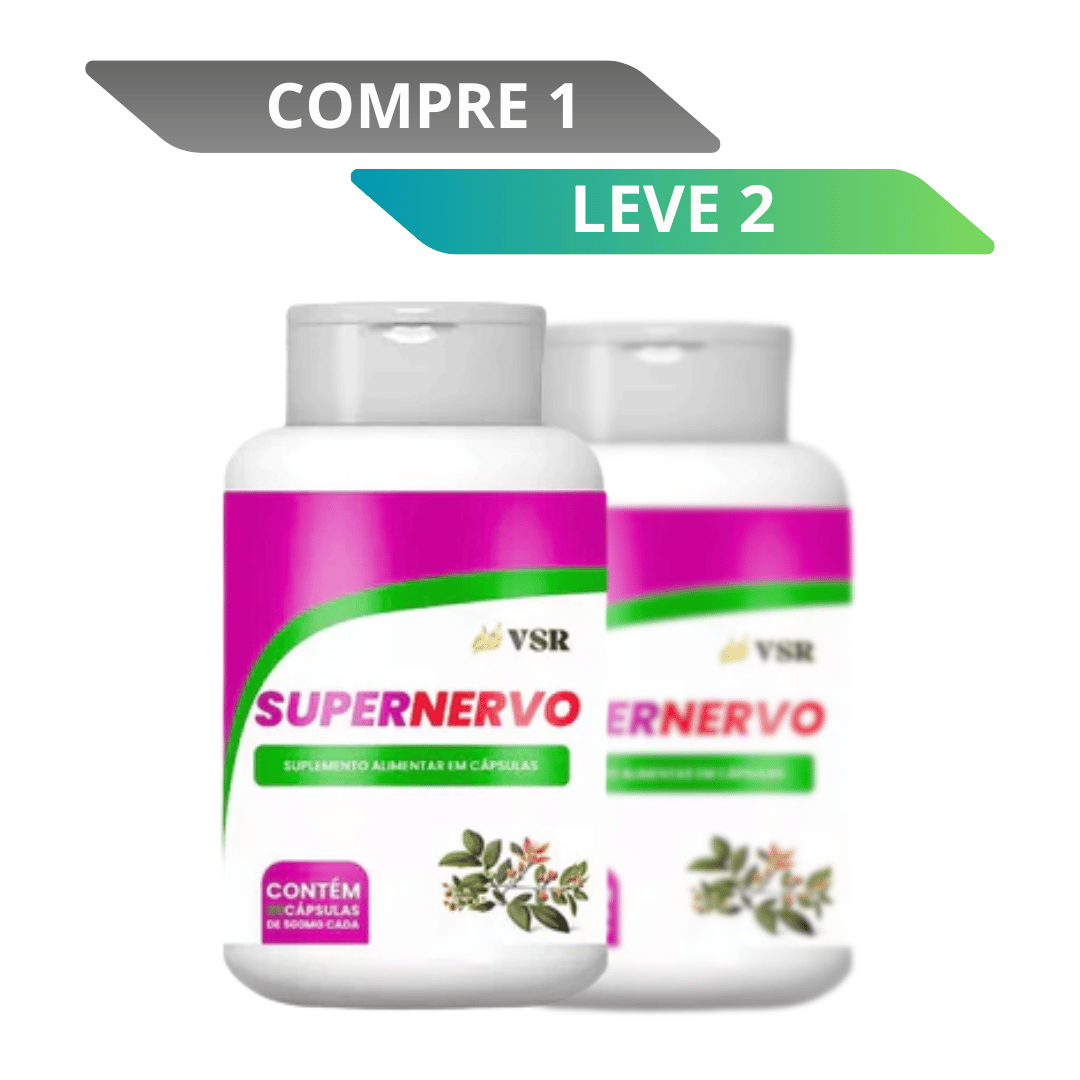 Super Nervo 60 Cápsulas - Saúde dos Nervos e Bem-Estar Neurológico