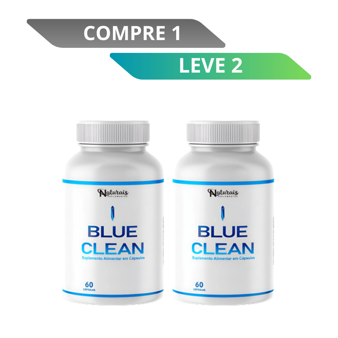 Blue Clean 60 Cápsulas - Suplemento Natural + Frete Grátis