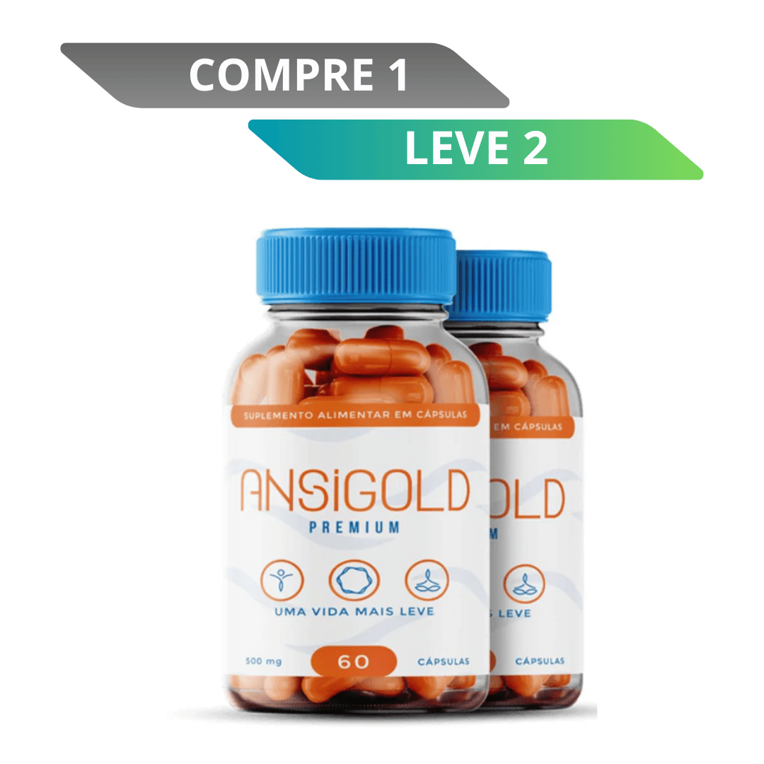 Ansigold 60 Cápsulas - Mais Equilibrio e Tranquilidade No Dia a Dia