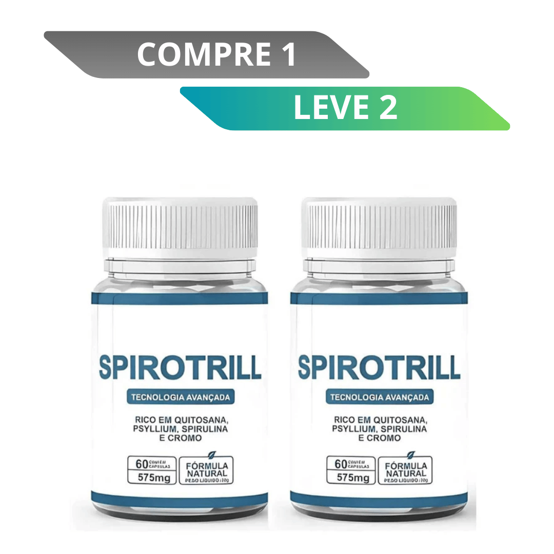 Spirotrill 60 Cápsulas - Aliado No Emagrecimento Natural