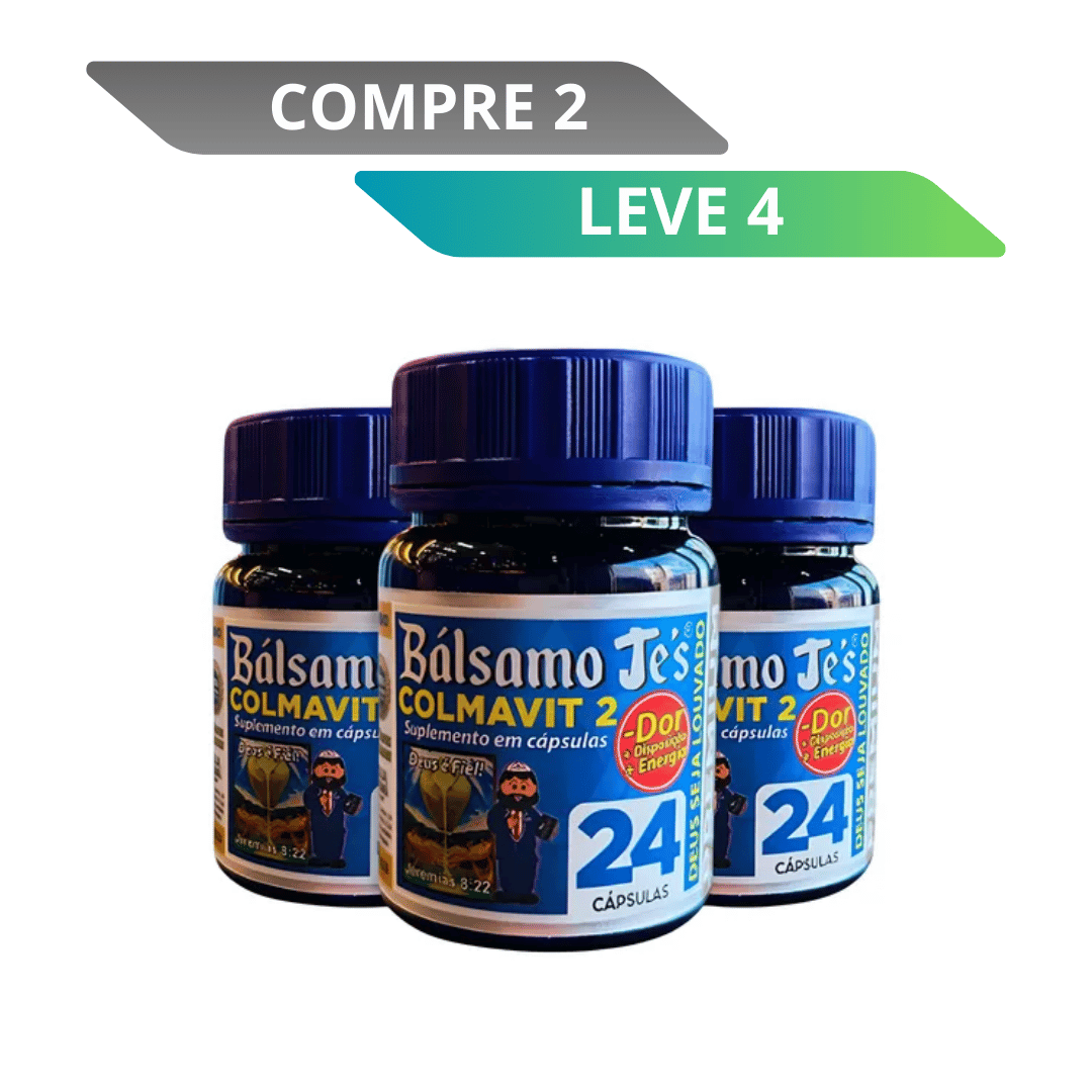 Bálsamo Je's 48 Cápsulas - Alívio Para Dores e Articulações + Frete Grátis