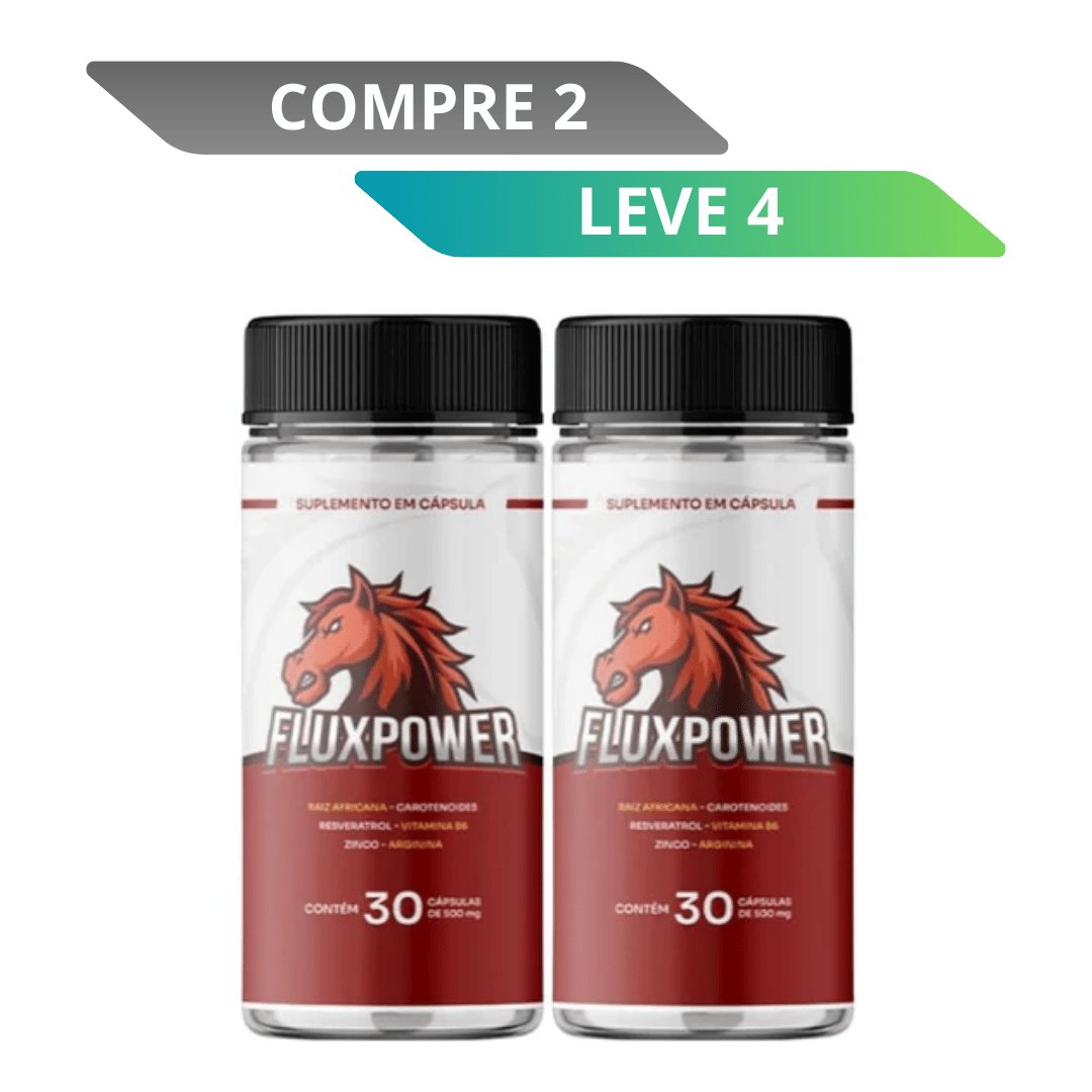 FluxPower 30 Cápsulas - Mais Performance e Desempenho - Promoção Oficial